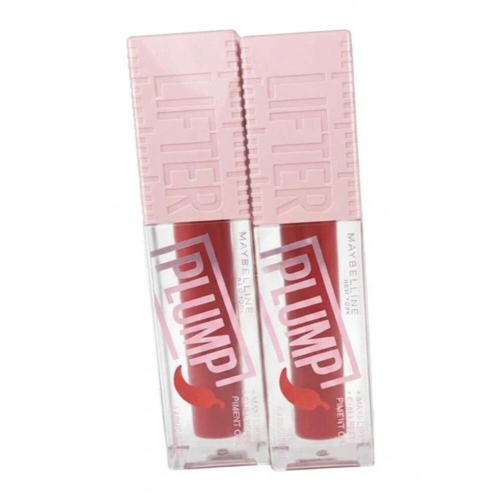 Maybelline Lifter Plump Gloss New Bundle (Set of 2) - 004 Red Flag